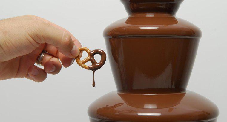 Quanto olio hai messo in una fontana di cioccolato?