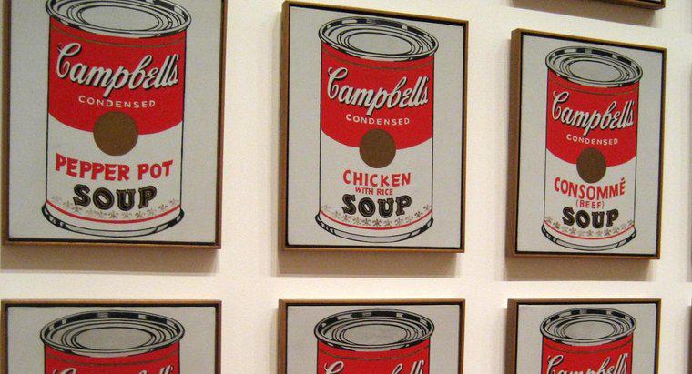 Quali sei colori sono presenti nella classica zuppa Campbell's?