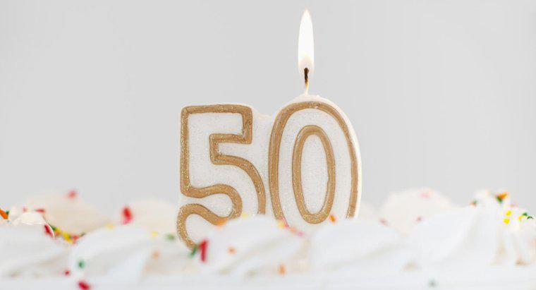 Quali sono le idee per festeggiare un 50 ° compleanno?