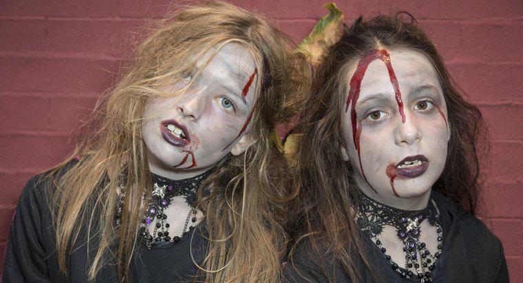 Come dipingi una faccia di zombie per Halloween?