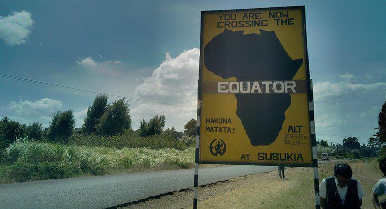 Quali paesi si trovano sull'equatore?