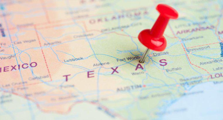 Cosa fa una grande mappa del Texas Show?