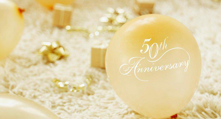 Cosa regalate per un cinquantesimo anniversario di matrimonio?