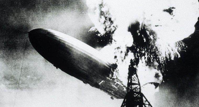 Quale gas è stato usato nel disastro di Hindenburg?