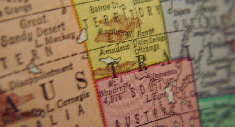 Quali sono i nomi dei paesi in Australia?