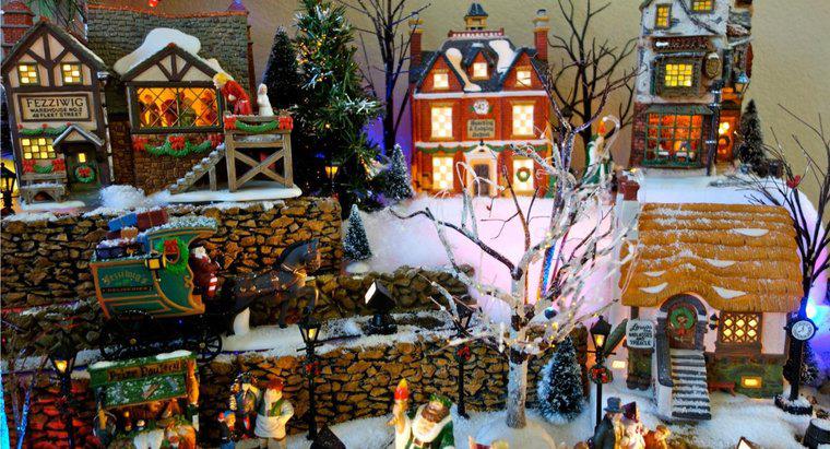 Come si costruisce un display del villaggio di Natale?