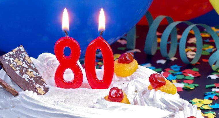Quali sono alcune idee per una festa dell'80 ° compleanno?
