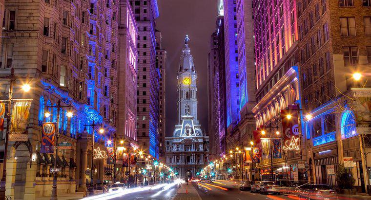 Quanti blocchi di città di Filadelfia sono in un miglio?