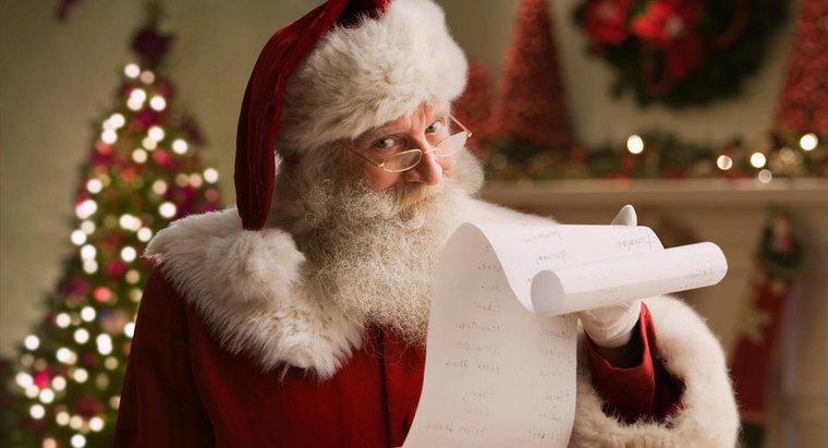 Qual è la lista di Nizza di Babbo Natale?