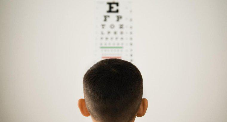 Come si usa un grafico standard per esami oculari?